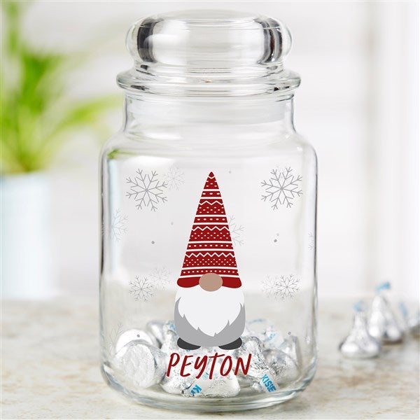 Personalized Candy Jar - Christmas Gnome - 37212