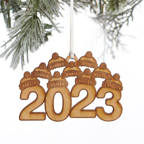 2023 Personalized Wood Ornament - 37227