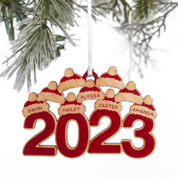 2023 Personalized Wood Ornament - 37227