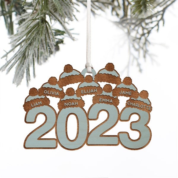 2023 Personalized Wood Ornament - 37227