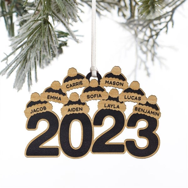 2023 Personalized Wood Ornament - 37227