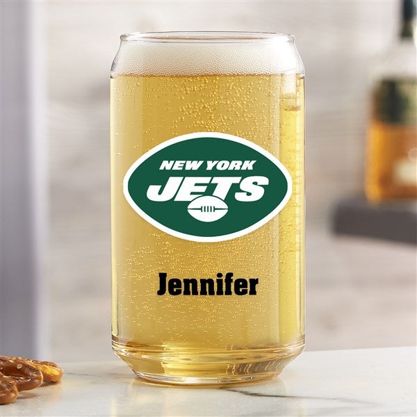 NFL New York Jets Personalized Printed Beer Can Glass  - 37264