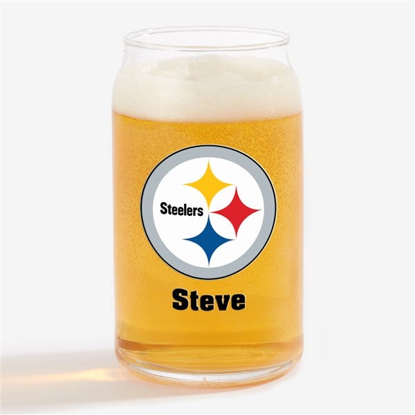 NFL Pittsburgh Steelers Personalized Printed Beer Can Glass  - 37267