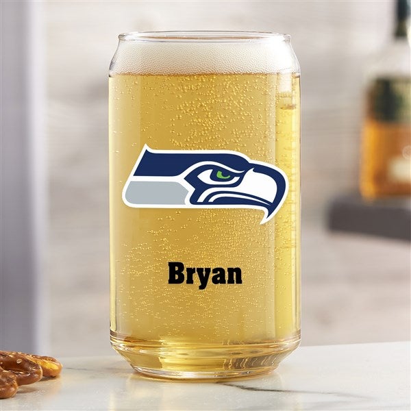 NFL Seattle Seahawks Personalized Printed Beer Can Glass  - 37269