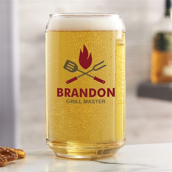 The Grill Personalized Printed Beer Glasses - 37273