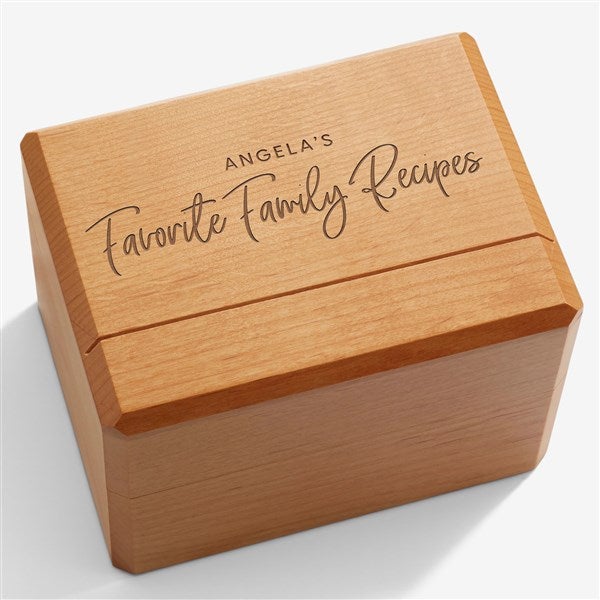 Personalized Recipe Box - Favorite Family Recipe - 37286