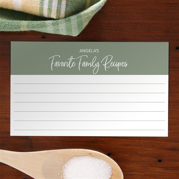 Personalized Recipe Box - Favorite Family Recipe - 37286