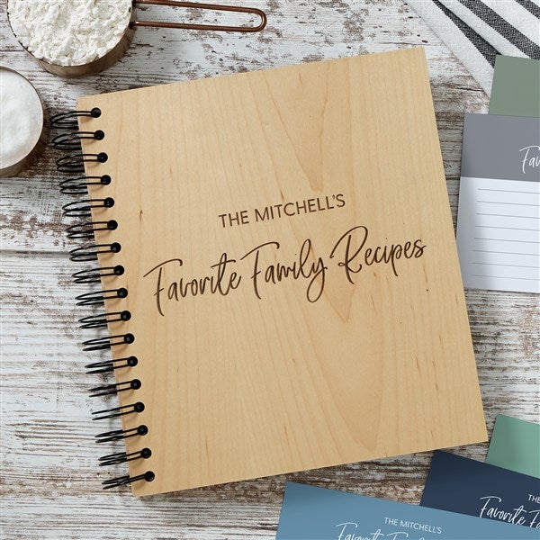 Personalized Recipe Book & Recipe Cards - Favorite Family Recipe - 37287
