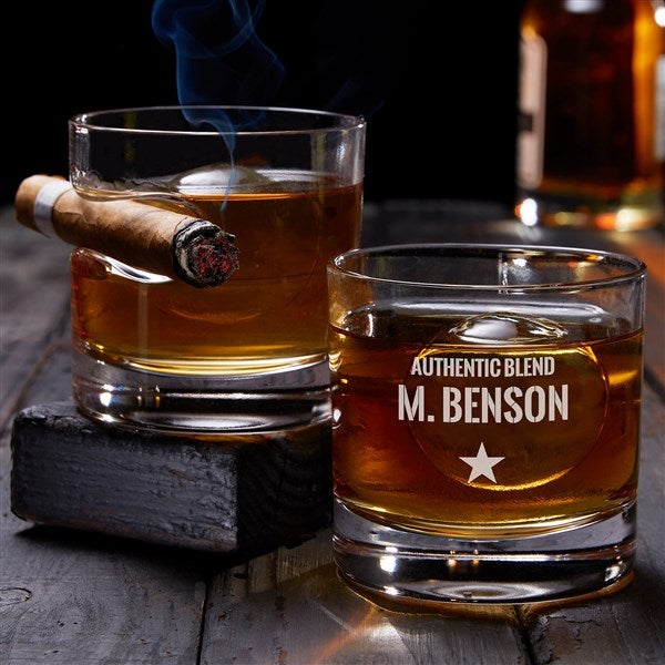 Authentic Personalized Cigar Glasses - Set of 2 - 37318