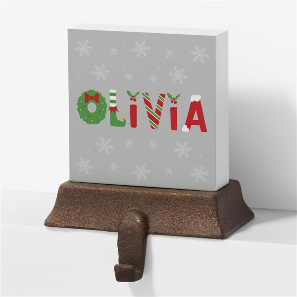 The Joys Of Christmas Personalized Stocking Holder  - 37345