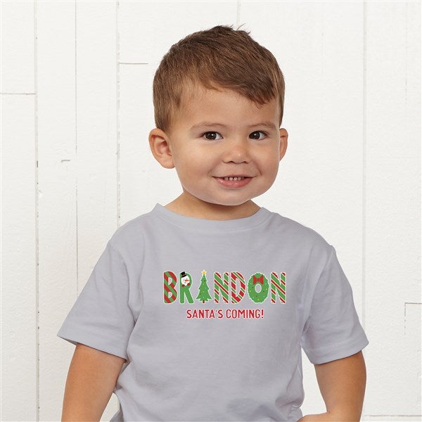 The Joys Of Christmas Personalized Kids Shirts