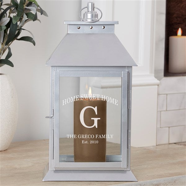 Personalized Decorative Candle Lantern - Family Initial - 37394
