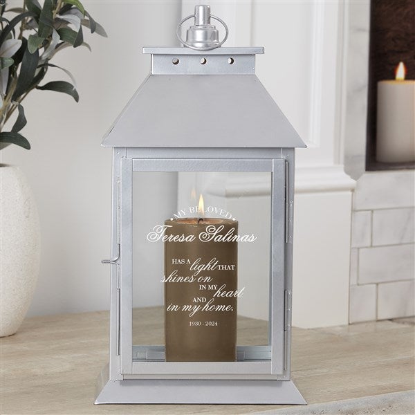 Personalized Decorative Candle Lantern - Memorial Light - 37396