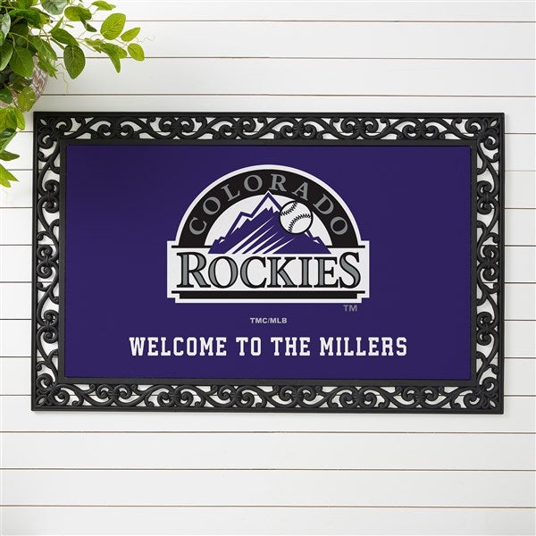 MLB Colorado Rockies Personalized Doormats  - 37416