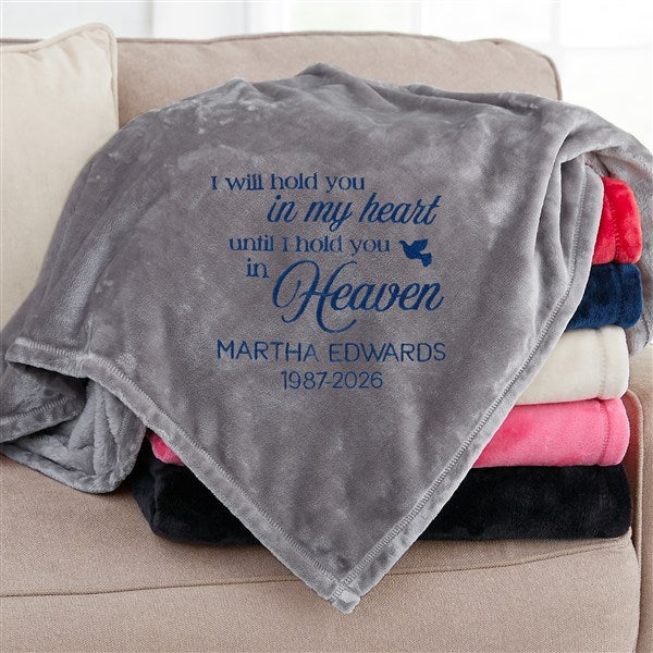 I Will Hold You In My Heart Personalized Fleece Blanket  - 37462