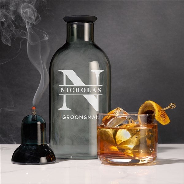 Lavish Groomsman Personalized Smoked Cocktail Set by Viski - 37471