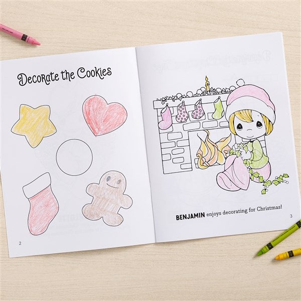 Precious Moments Merry Christmas Personalized Coloring Book