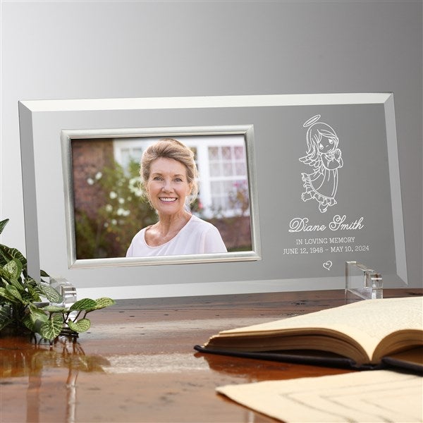 Precious Moments® Engraved Glass Memorial Picture Frame   - 37481