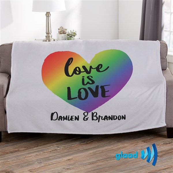 Pride Love Is Love Personalized Blankets - 37503
