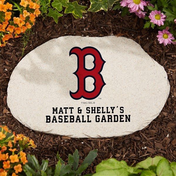 MLB Boston Red Sox Personalized Round Garden Stone