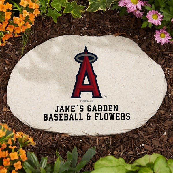 MLB Los Angeles Angels Personalized Round Garden Stone  - 37505