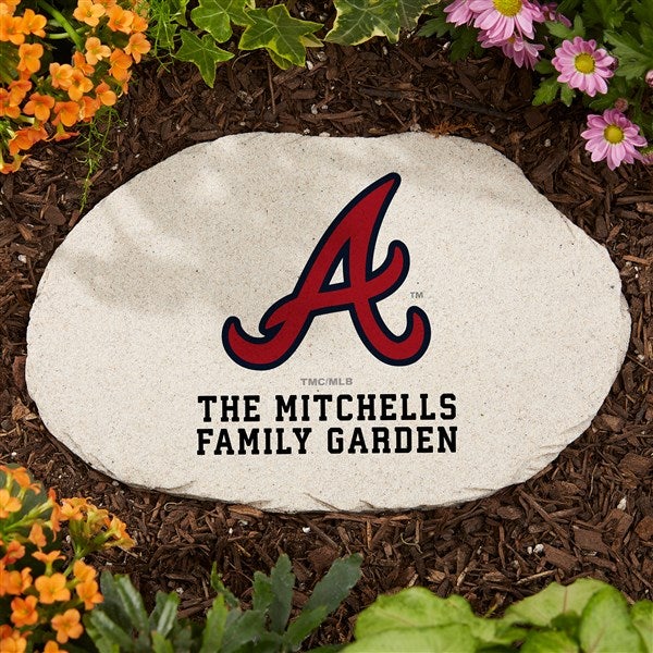 MLB Atlanta Braves Personalized Round Garden Stone - 37507