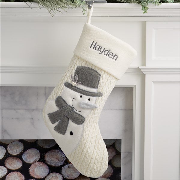 Personalization Mall Snowman Personalized Needlepoint Stocking