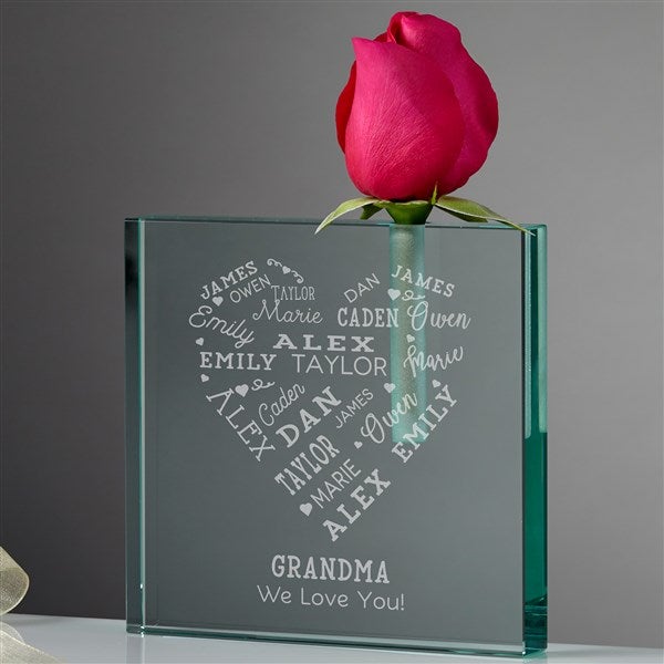 Personalized Bud Vase for Her - Close to Her Heart - 37532