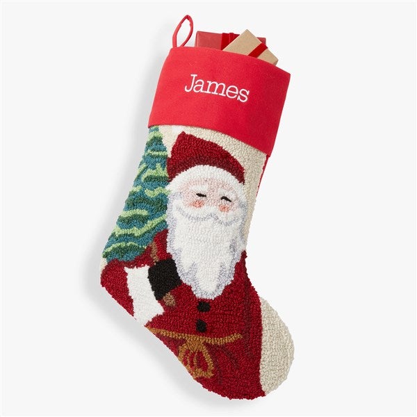 Classic Character Embroidered Hooked Christmas Stockings  - 37556