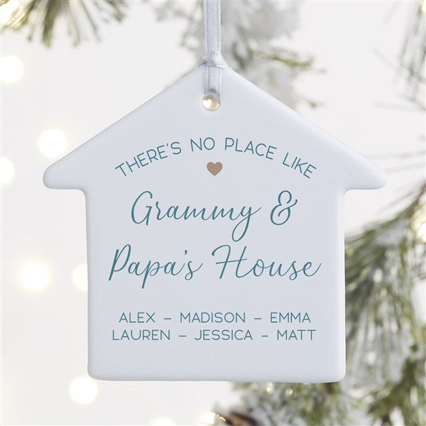 No Place Like Personalized Grandparents House Ornament  - 37569