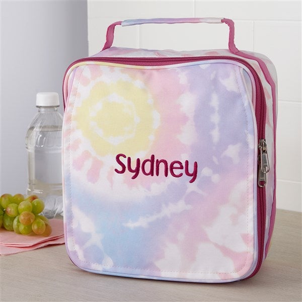 Tie Dye Embroidered Lunch Bag  - 37573