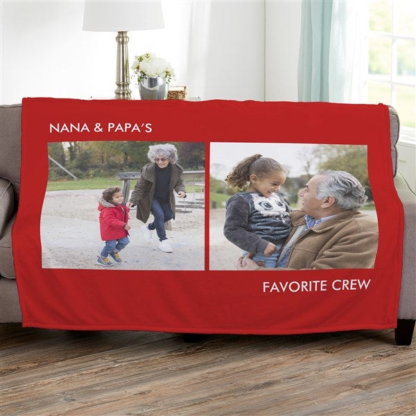 Picture Perfect Personalized Lightweight Fleece Photo Blankets  - 37585