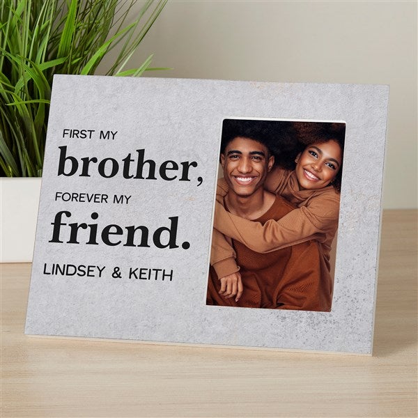 First My Brother Personalized Off-Set Picture Frame - 37645