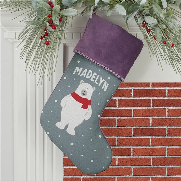 Personalized Christmas Stockings - Santa and Friends - 37671