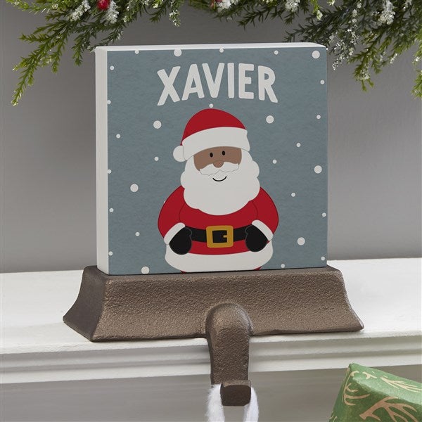 Personalized Stocking Holder - Santa and Friends - 37673