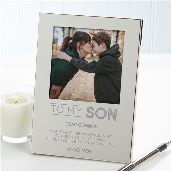 Personalized Silver Picture Frame - To My Son - 37687