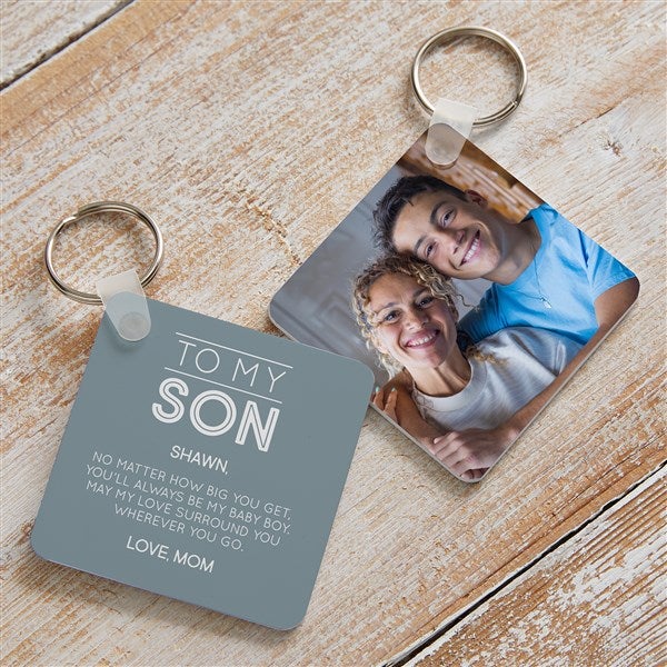 Personalized Photo Keychain  - To My Son - 37693