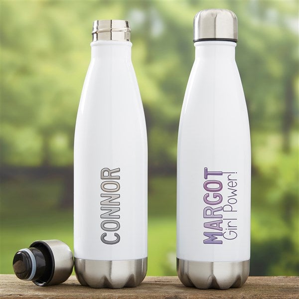 Ombre Name Personalized Insulated Water Bottle  - 37704