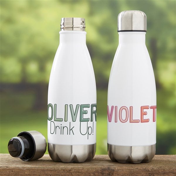 Ombre Name Personalized Insulated Water Bottle  - 37704