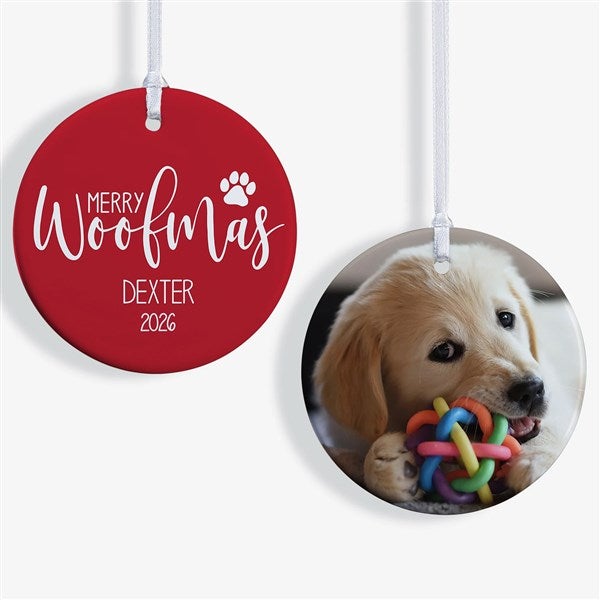 Merry Woofmas Personalized Ornament - 37731