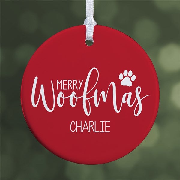 Merry Woofmas Personalized Ornament - 37731