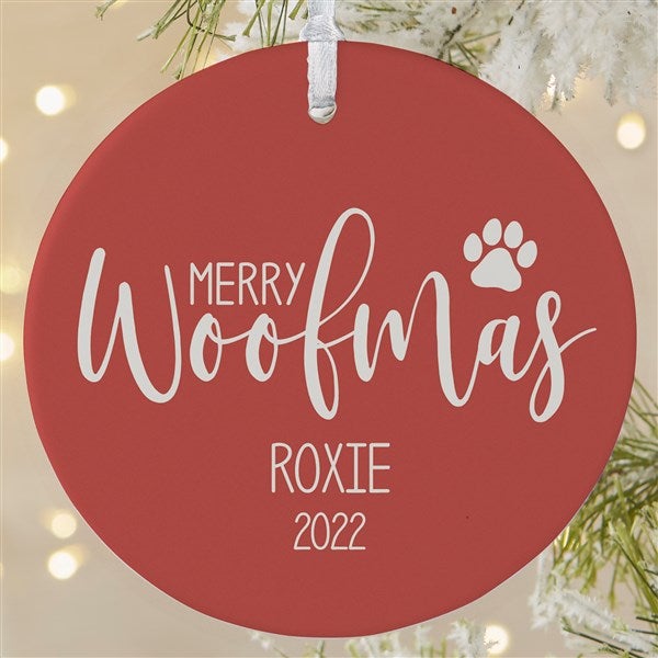 Merry Woofmas Personalized Ornament - 37731