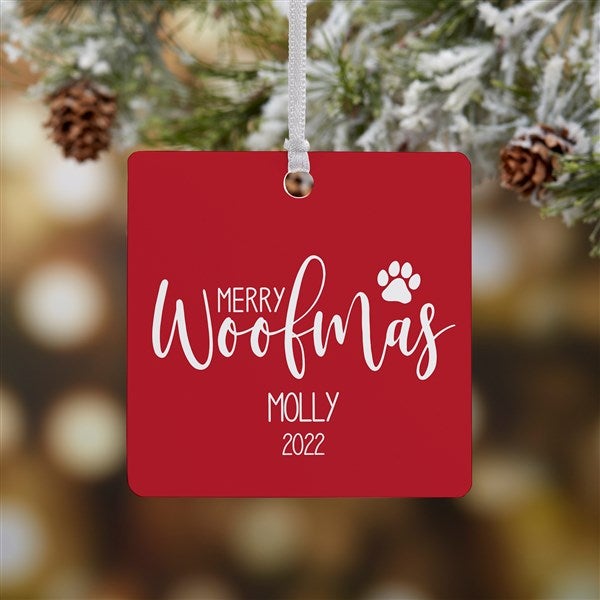 Merry Woofmas Personalized Ornament - 37731