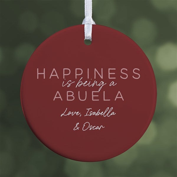 Personalized Ornament - Happiness Is Being A Grandparent - 37732
