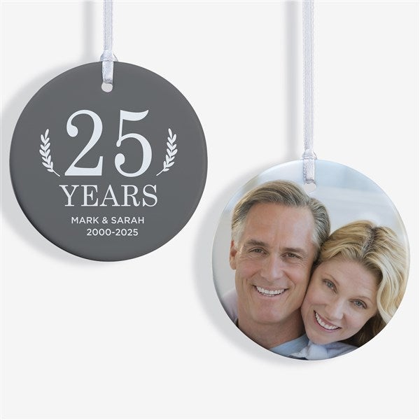 Love Everlasting Personalized Anniversary Ornament  - 37733