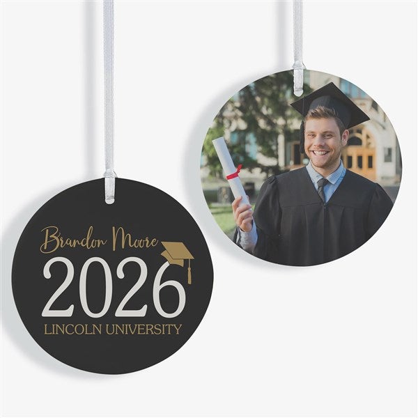 Classic Graduation Personalized Ornament  - 37737
