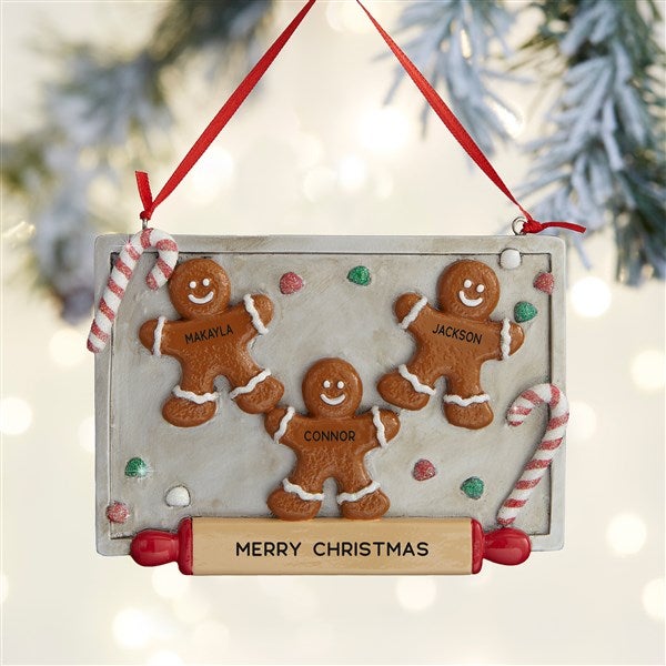 Gingerbread Cookie Pan Family Ornament