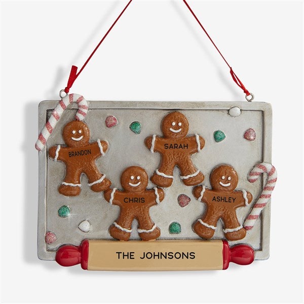 Gingerbread Cookie Tray© Personalized Ornament  - 37750