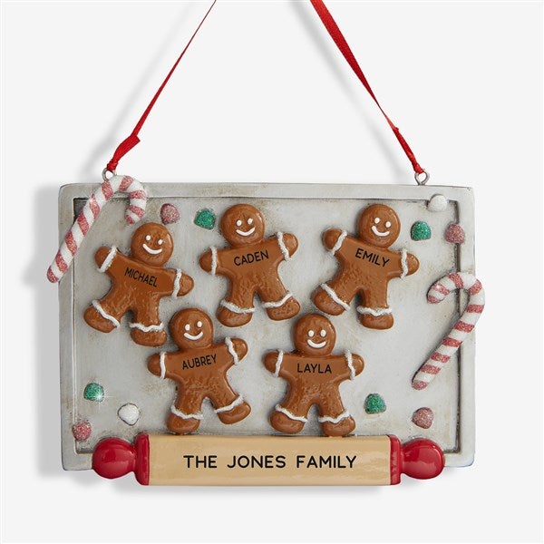 Gingerbread Cookie Tray© Personalized Ornament  - 37750