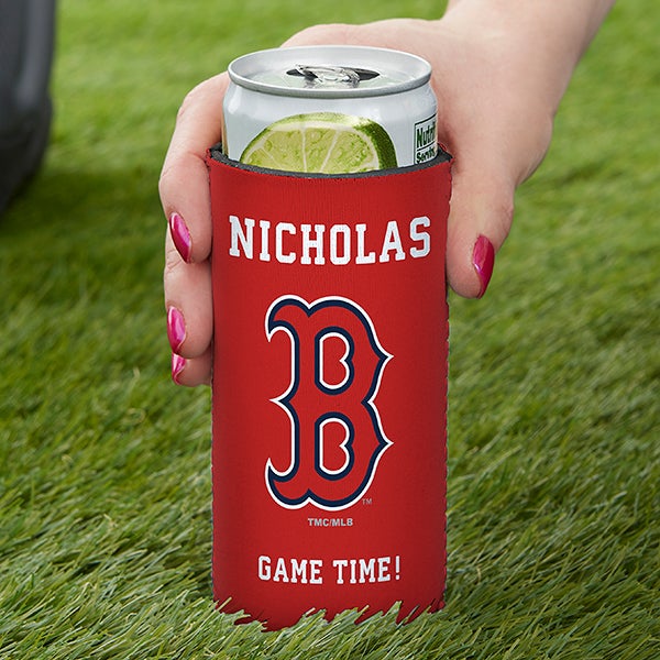 Boston Red Sox Personalized Slim Can Holder MLB Baseball - 37759